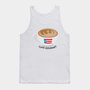 Boricua Cafe Gourmet Puerto Rican Coffee Barista Latino Food Tank Top